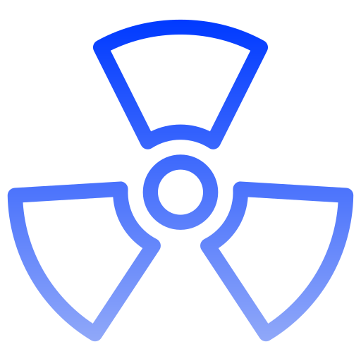 Nuclear Generic gradient outline icon