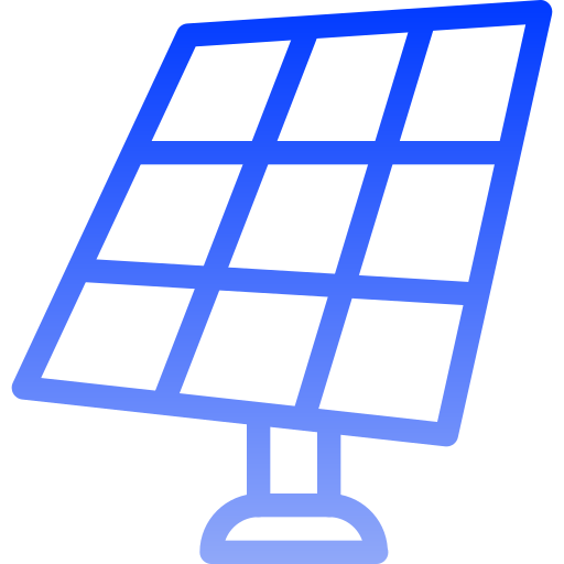 pannello solare Generic gradient outline icona