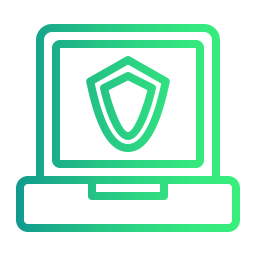 Laptop security Generic gradient outline icon