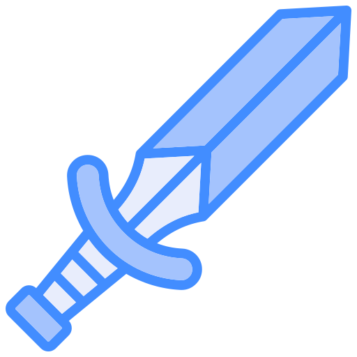 zwaard Generic color lineal-color icoon
