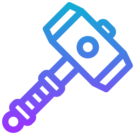 Hammer Generic gradient outline icon