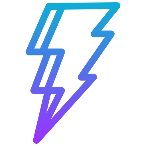 Thunder Generic gradient outline icon