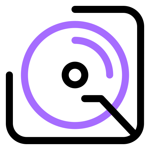 디스크 Generic color outline icon