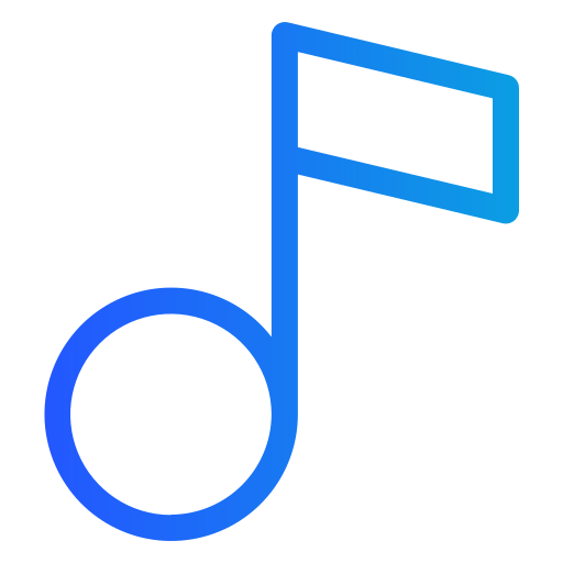 Song Generic gradient outline icon