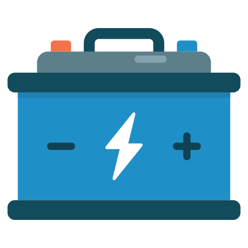 autobatterij Generic color fill icoon