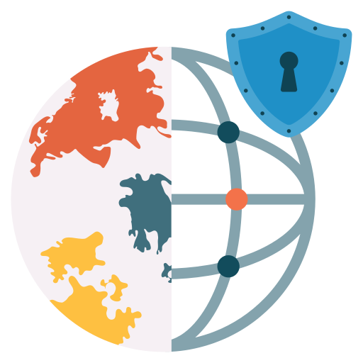 wereldwijde veiligheid Generic color fill icoon