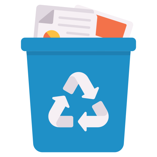 recyclage du papier Generic color fill Icône