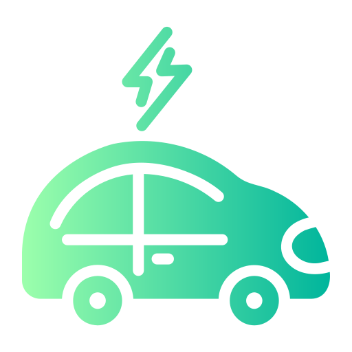 samochód ekologiczny Generic gradient fill ikona
