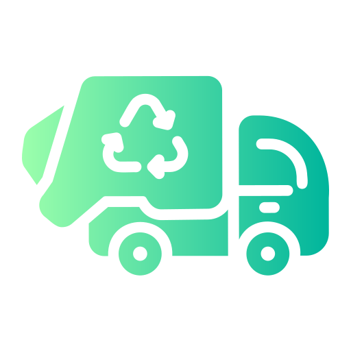 Recycling truck Generic gradient fill icon