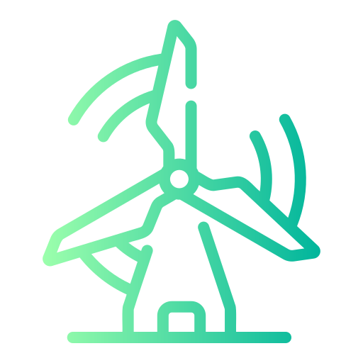 Windmill Generic gradient outline icon