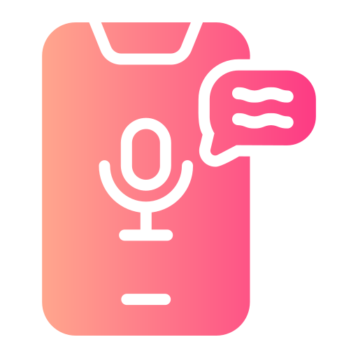 Voice message Generic gradient fill icon