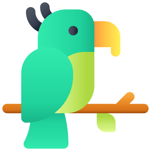 pappagallo Generic gradient fill icona