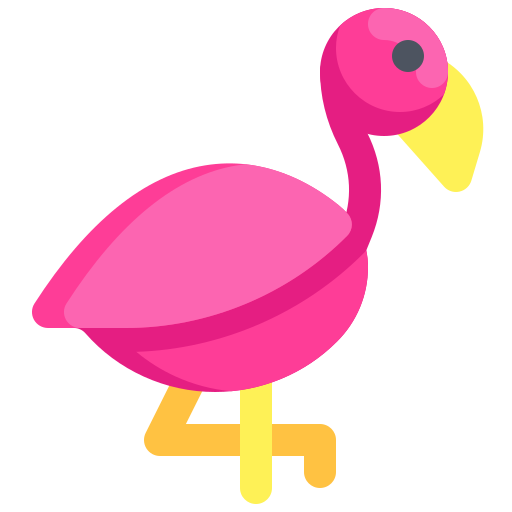 flamingo Generic color fill icoon