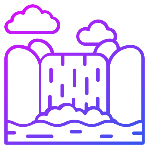 cascate del niagara Generic gradient outline icona