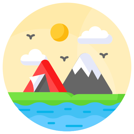 キャンプ場 Generic color fill icon