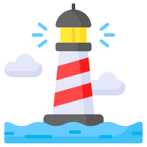 Lighthouse Generic color fill icon