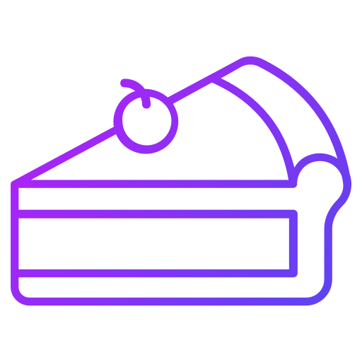 torta di ciliegie Generic gradient outline icona