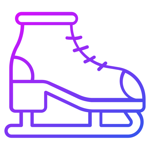 Ice skating shoes Generic gradient outline icon