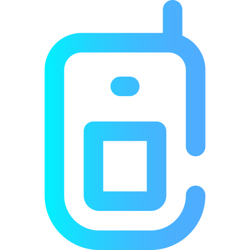 折り畳み式携帯電話 Super Basic Omission Gradient icon