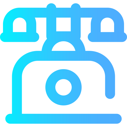 Old phone Super Basic Omission Gradient icon