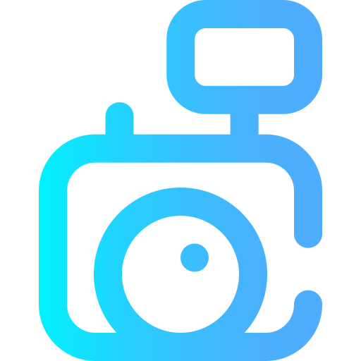 Camera Super Basic Omission Gradient icon