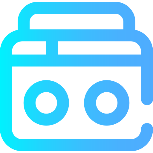 boombox Super Basic Omission Gradient icon