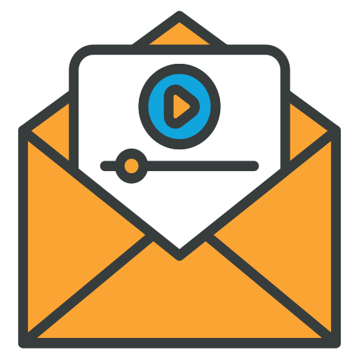 Video mail Generic color lineal-color icon