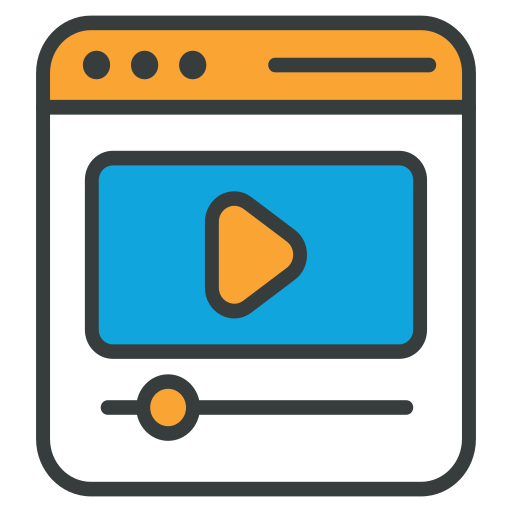 Video Generic color lineal-color icon