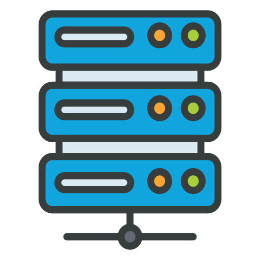 Сервер данных Generic color lineal-color иконка