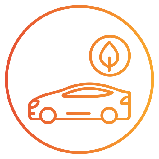 Eco car Generic gradient outline icon