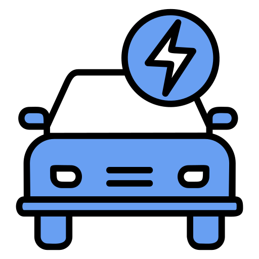 電気自動車 Generic color lineal-color icon