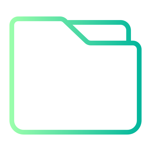 Folders Generic gradient outline icon
