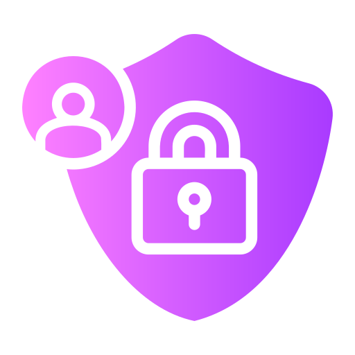 User protection Generic gradient fill icon