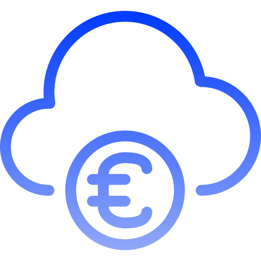 Euro Generic gradient outline icon