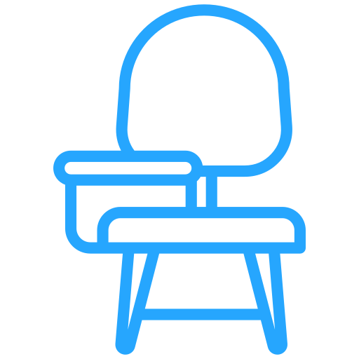 cadeira de secretária Generic color outline Ícone