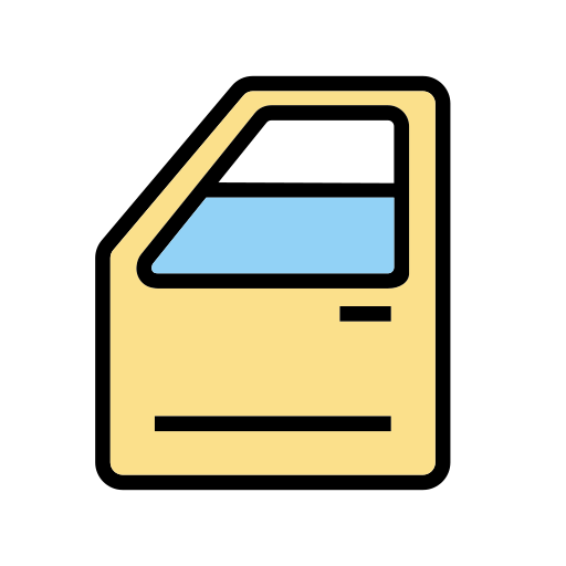 Car door Generic color lineal-color icon