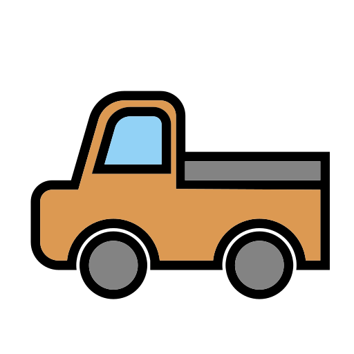 pick-up vrachtwagen Generic color lineal-color icoon