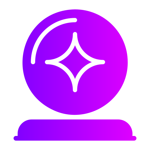 kryształowa kula Generic gradient fill ikona