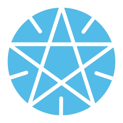 Pentagram Generic color fill icon