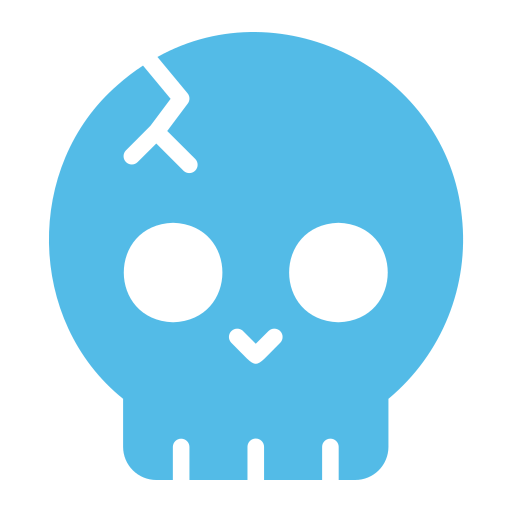 頭蓋骨 Generic color fill icon