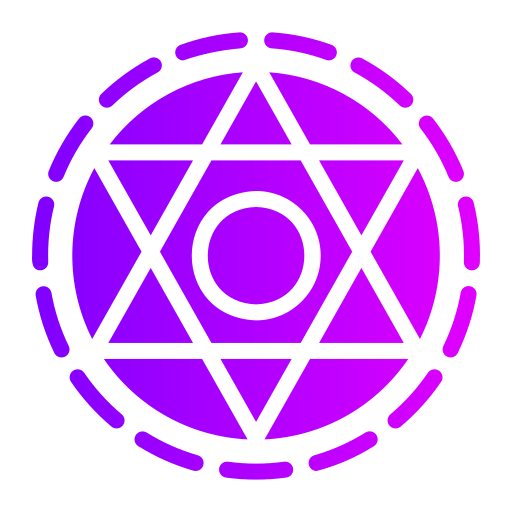 pentagrama Generic gradient fill icono