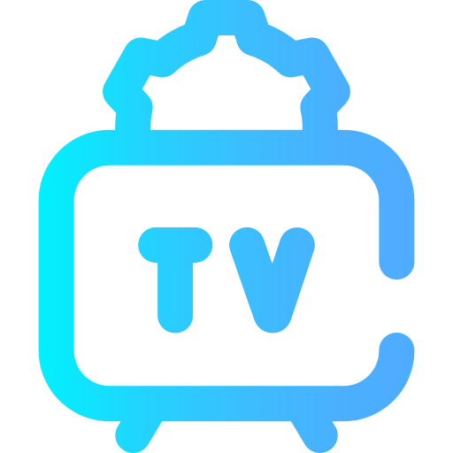 tv Super Basic Omission Gradient icoon