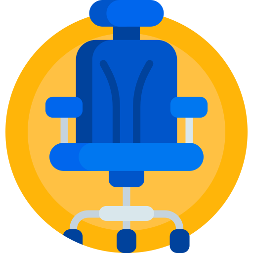 Office chair Detailed Flat Circular Flat icon