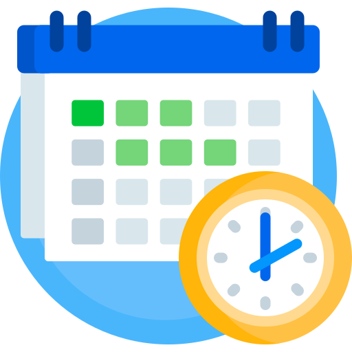 Time management Detailed Flat Circular Flat icon