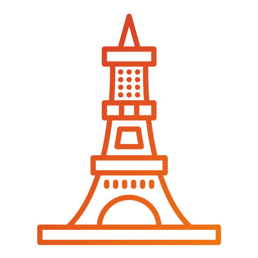 eiffelturm Generic gradient outline icon