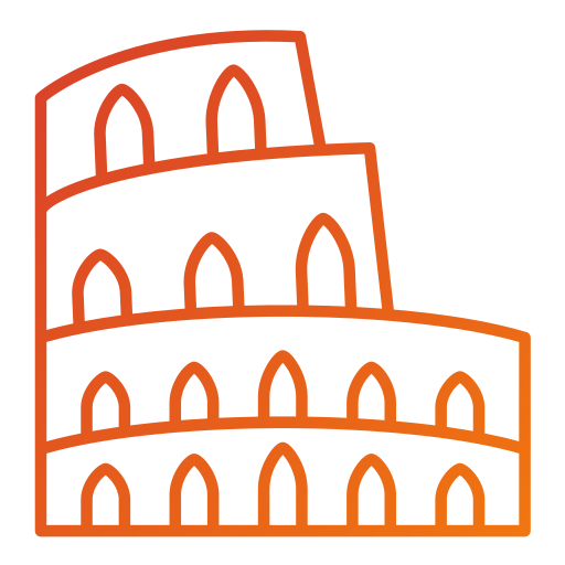 Colosseum Generic gradient outline icon