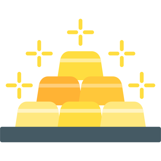 sztabka złota Generic color fill ikona