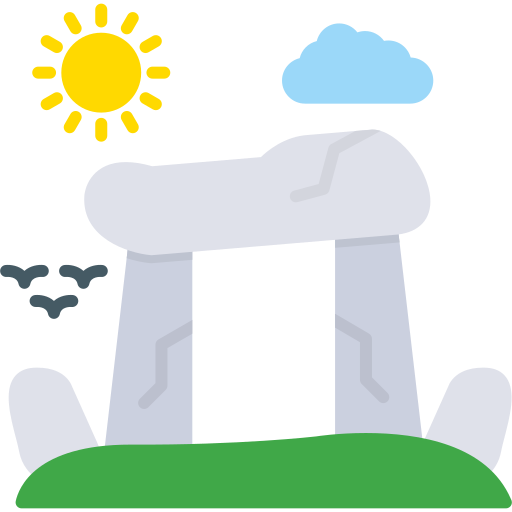 Stonehenge Generic color fill icon