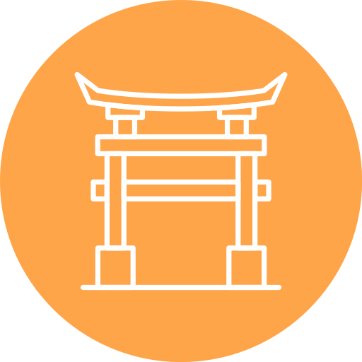 portail torii Generic color fill Icône