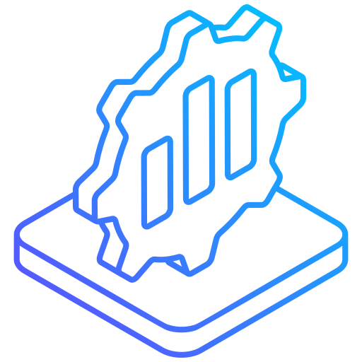 gegevens analyse Generic gradient outline icoon